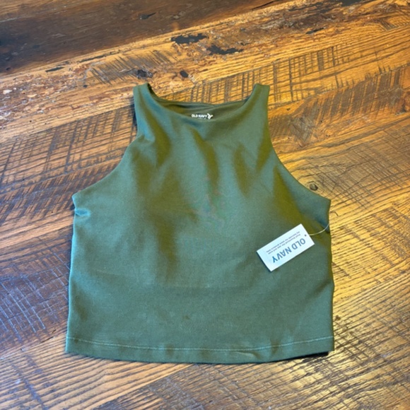 Ladies Old Navy Sports Bra - Olive Green - size XS - NWT - Picture 2 of 9